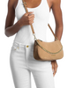 Michael Michael Kors Carmela Medium Suede Convertible Crossbody Bag Camel