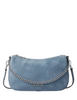 Michael Michael Kors Carmela Medium Suede Convertible Crossbody Bag Denim