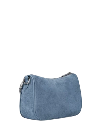 Michael Michael Kors Carmela Medium Suede Convertible Crossbody Bag Denim
