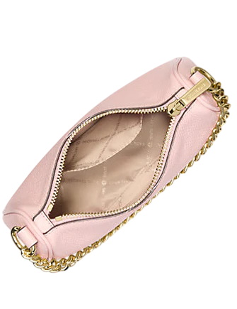 Michael Michael Kors Carmela Small Pebbled Leather Convertible Crossbody Bag Powder Blush