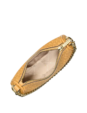 Michael Michael Kors Carmela Small Signature Logo Convertible Crossbody Bag Honeywheat