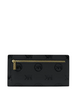 Michael Michael Kors Carson Large Logo Debossed Snap Wallet Black