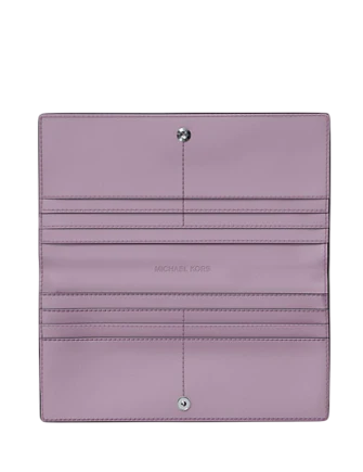 Michael Michael Kors Carson Large Logo Debossed Snap Wallet Light Quartz