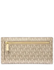 Michael Michael Kors Carson Large Metallic Signature Logo Wallet Pale Gold