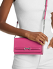 Michael Michael Kors Carson Large Pebbled Leather Convertible Crossbody Bag Dragon Fruit