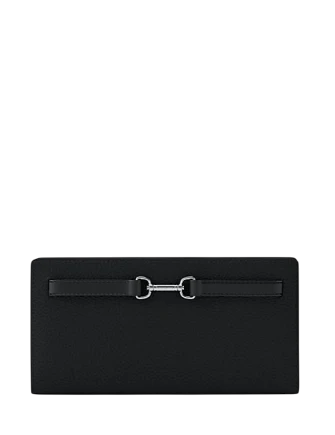 Michael Michael Kors Carson Large Pebbled Leather Wallet Black