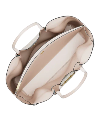 Michael Michael Kors Carson Large Signature Logo Tote Bag Light Cream