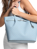 Michael Michael Kors Carson Large Signature Logo Tote Bag Pale Ocean
