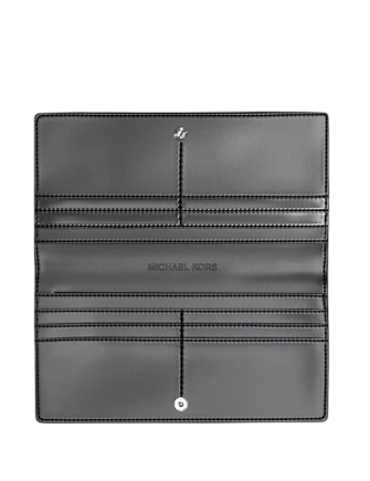 Michael Michael Kors Carson Large Signature Logo Wallet Black