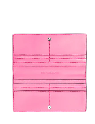 Michael Michael Kors Carson Large Signature Logo Wallet Dragonfruit