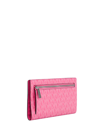 Michael Michael Kors Carson Large Signature Logo Wallet Dragonfruit