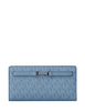Michael Michael Kors Carson Large Signature Logo Wallet Light Sky