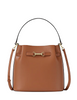 Michael Michael Kors Carson Medium Pebbled Leather Convertible Bucket Crossbody Bag Luggage