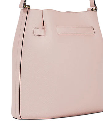 Michael Michael Kors Carson Medium Pebbled Leather Convertible Bucket Crossbody Bag Powder Blush