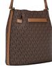 Michael Michael Kors Carson Medium Signature Logo Convertible Bucket Crossbody Bag Brown