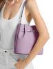 Michael Michael Kors Carson Medium Signature Logo Convertible Bucket Crossbody Bag  Light Quartz