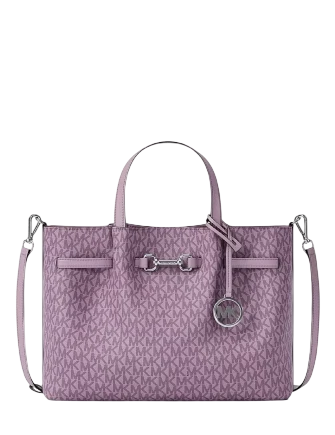 Michael Michael Kors Carson Medium Signature Logo Satchel Lilac