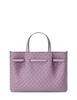 Michael Michael Kors Carson Medium Signature Logo Satchel Lilac