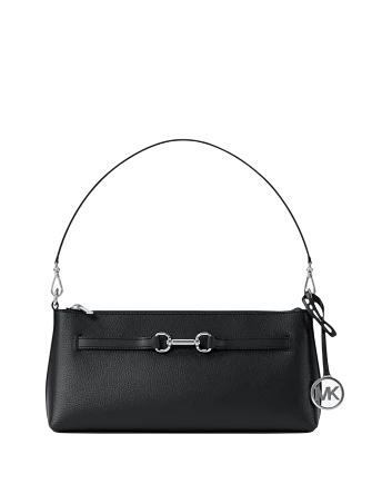 Michael Michael Kors Carson Small Leather Convertible Crossbody Bag Black