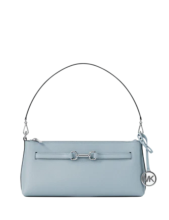 Michael Michael Kors Carson Small Leather Convertible Crossbody Bag Pale Ocean