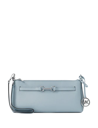 Michael Michael Kors Carson Small Leather Convertible Crossbody Bag Pale Ocean