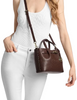 Michael Michael Kors Carson Small Pebbled Leather Satchel Nutmeg