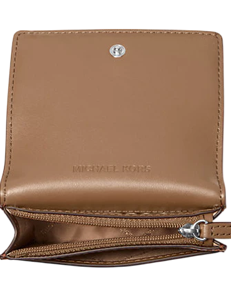 Michael Michael Kors Carson Small Pebbled Leather Wallet Driftwood