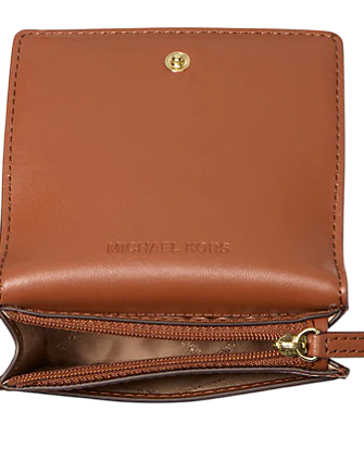 Michael Michael Kors Carson Small Pebbled Leather Wallet Luggage