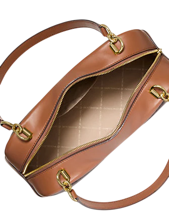 Michael Michael Kors Cecily Medium Signature Logo Shoulder Bag Brown