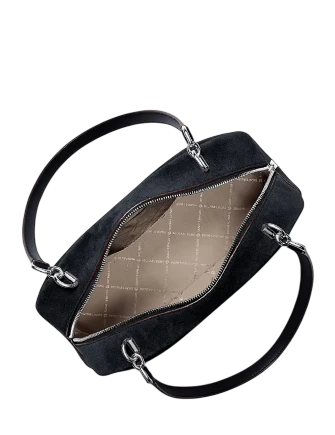 Michael Michael Kors Cecily Medium Suede Shoulder Bag Navy