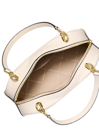 Michael Michael Kors Cecily Small Embellished Shoulder Bag Light Cream