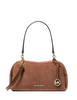 Michael Michael Kors Cecily Small Suede Shoulder Bag Luggage