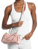 Michael Michael Kors Cecily Small Suede Shoulder Bag Powder Blush