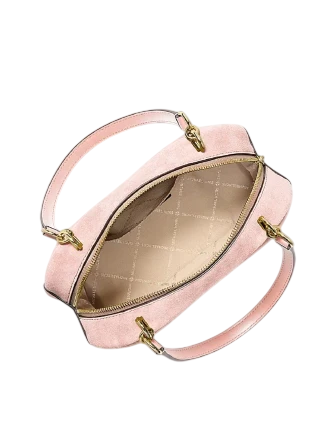 Michael Michael Kors Cecily Small Suede Shoulder Bag Powder Blush