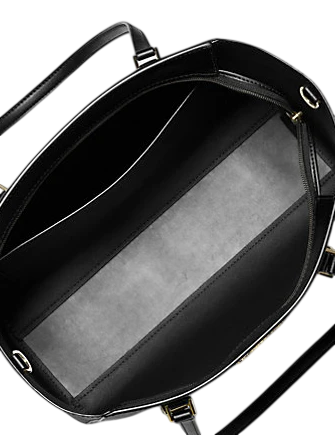 Michael Michael Kors Charlotte Large 3-in-1 Signature Logo Tote Bag Black