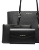 Michael Michael Kors Charlotte Large 3-in-1 Signature Logo Tote Bag Black