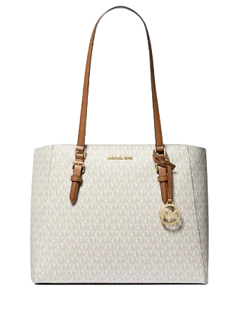 Michael Michael Kors Charlotte Large 3-in-1 Signature Logo Tote Bag Vanilla