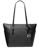Michael Michael Kors Charlotte Large Logo and Leather Top-Zip Tote Bag