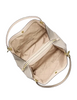 Michael Michael Kors Christina Large Signature Logo Shoulder Bag Light Cream