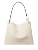 Michael Michael Kors Christina Large Signature Logo Shoulder Bag Vanilla