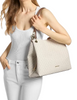 Michael Michael Kors Christina Large Signature Logo Shoulder Bag Vanilla