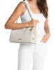 Michael Michael Kors Christina Medium Signature Logo Messenger Bag  Light Cream 