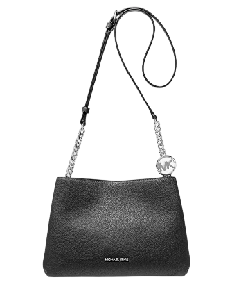 Michael Michael Kors Christina Small Pebbled Leather Crossbody Bag Black