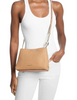 Michael Michael Kors Christina Small Pebbled Leather Crossbody Bag Camel