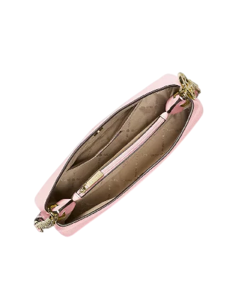 Michael Michael Kors Christina Small Pebbled Leather Crossbody Bag Powder Blush