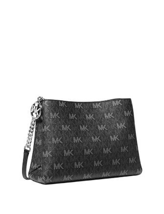 Michael Michael Kors Christina Small Signature Logo Crossbody Bag Black