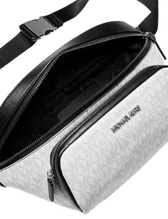 Michael Michael Kors Cooper Logo Belt Bag Bright White