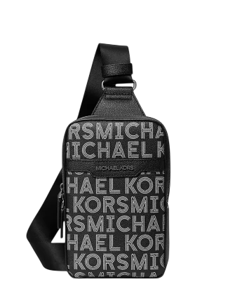 Michael Michael Kors Cooper Medium Graphic Logo Sling Pack Black