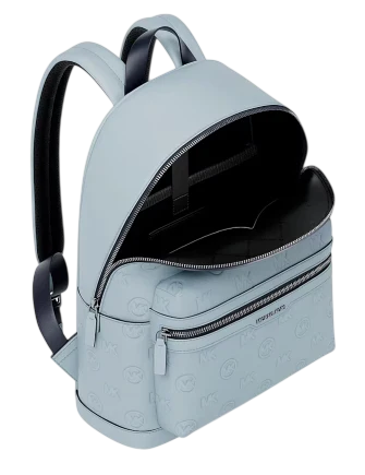 Michael Michael Kors Cooper Medium Logo Debossed Dome Backpack Pale Ocean