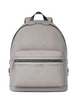 Michael Michael Kors Cooper Medium Logo Debossed Dome Backpack Pearl Grey